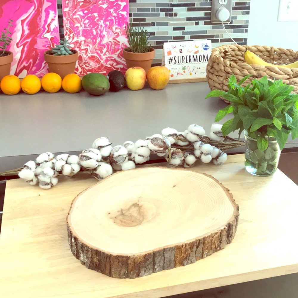 💙 Wood Serving Platter/Stand 💙
